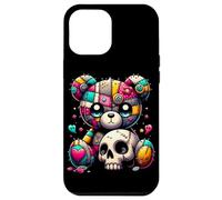 Custodia per iPhone 12 Pro Max Kawaii Pastel Goth Teddy Tee - Carino Creepy Skull Anime Bear