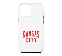 Custodia per iPhone 12 Pro Max Kc Rosso e Nero Kansas City Old School Throwback