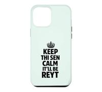 Custodia per iPhone 12 Pro Max Keep Calm the Yorkshire Way Testo nero