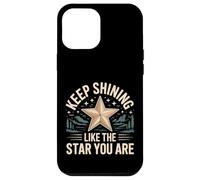 Custodia per iPhone 12 Pro Max Keep Shining Like The Star You Are Optimism Mindset -