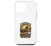 Custodia per iPhone 12 Pro Max Kentucky The Bluegrass State Flag Purosangue Verga d'oro