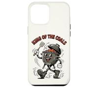 Custodia per iPhone 12 Pro Max King of the Coals Retro Cartoon BBQ Kettle Grill Grill