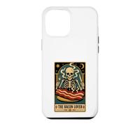 Custodia per iPhone 12 Pro Max La carta dei tarocchi dello scheletro degli amanti del bacon