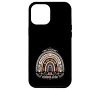 Custodia per iPhone 12 Pro Max La consapevolezza del Parkinson Boho Rainbow Combattiamo insieme