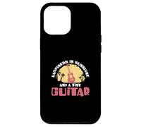 Custodia per iPhone 12 Pro Max La felicità è il sole e una piccola chitarra divertente suonatore di ukulele