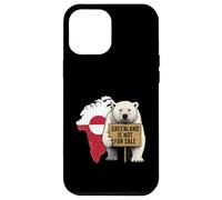 Custodia per iPhone 12 Pro Max La Groenlandia non è in vendita Protesta della mappa della bandiera dell'orso polare