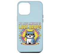 Custodia per iPhone 12 Pro Max La mia lingua di gioco è Loot Drops Cat Gamer Cool Design