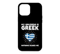 Custodia per iPhone 12 Pro Max La mia ragazza è greca Niente mi spaventa - Grecia Cuore