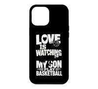 Custodia per iPhone 12 Pro Max L'amore sta guardando mio figlio giocare a basket