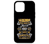 Custodia per iPhone 12 Pro Max Legend February 1987 Vintage 39th Birthday Tees Made in 1987