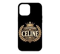 Custodia per iPhone 12 Pro Max Legendary Celine Royal Crown Crest Nome Grafico Personalizzato Regale