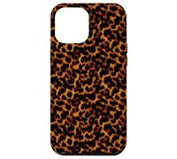 Custodia per iPhone 12 Pro Max Leopard Tartaruga Shell Stampa Estetica Giallo Marrone Scuro