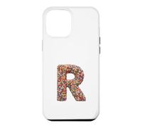 Custodia per iPhone 12 Pro Max Letter R Candy Rainbow Sprinkles Monogram Men, Women, Kids