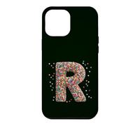 Custodia per iPhone 12 Pro Max Letter R Candy Rainbow Sprinkles Monogram Style