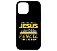 Custodia per iPhone 12 Pro Max Life Without Jesus Funny Christian Religious Faith