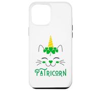 Custodia per iPhone 12 Pro Max Lil Miss Irish Caticorn - Gatto unicorno verde per San Patrizio