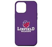 Custodia per iPhone 12 Pro Max Linfield University Wildcats Mack Mascot Stacked
