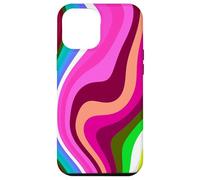 Custodia per iPhone 12 Pro Max Liquid Swirl Retro 60s 70s Aesthetic Indie Hippie Funky