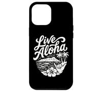 Custodia per iPhone 12 Pro Max Live Aloha Shaka Surf Wave Ibisco Hawaii DiamondHead Art