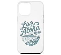 Custodia per iPhone 12 Pro Max Live Aloha Shaka Surf Wave Ibisco Hawaii DiamondHead Art