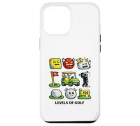 Custodia per iPhone 12 Pro Max Livelli divertenti del golf Detti divertenti sul golf Nerd geometrici