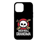 Custodia per iPhone 12 Pro Max Logo Rock and Roll con teschio musicale della nonna