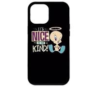Custodia per iPhone 12 Pro Max Looney Tunes Tweety Nice To Be Kind