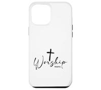 Custodia per iPhone 12 Pro Max Made To Worship Cross Salmo 95:1 Christian Believer