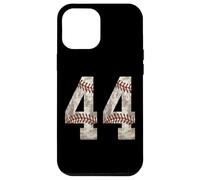 Custodia per iPhone 12 Pro Max Maglia da baseball numero 44 Outfit Distressed Ball Design