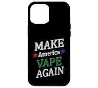Custodia per iPhone 12 Pro Max Make America Vape Again Meme dispositivo vaping aromatizzato divertente