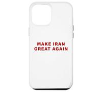 Custodia per iPhone 12 Pro Max Make Iran Great Again - Minimal Text White & Red