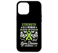 Custodia per iPhone 12 Pro Max Malattia Di Lyme Consapevolezza Donne Farfalla Malattia Di Lyme Verde