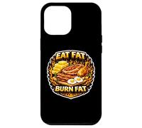 Custodia per iPhone 12 Pro Max Mangia Grassi Bruciare Grassi Cheto Chetogenico Carnivoro Dieta Paleo Detto