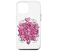 Custodia per iPhone 12 Pro Max Mangiare Dormire Pole Dance Ripeti Groovy Divertimento