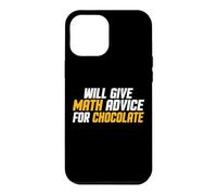 Custodia per iPhone 12 Pro Max Matematica, Insegnante divertente darà consigli di matematica per il cioccolato