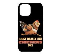 Custodia per iPhone 12 Pro Max Mi piacciono davvero i polli Ok Farm Easter Egger Pollo