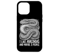 Custodia per iPhone 12 Pro Max Mi piacciono le anaconde e forse 3 Persone Python Snake