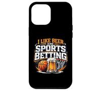 Custodia per iPhone 12 Pro Max Mi piace la birra e le scommesse sportive Parlay Bere Basket
