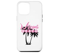 Custodia per iPhone 12 Pro Max MIAMI BEACH FLORIDA Palma Retro Tropicale