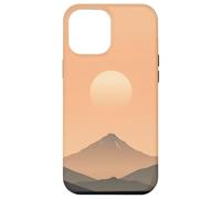 Custodia per iPhone 12 Pro Max Minimal Alba Montagna Zen Paesaggio Calma Scena