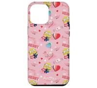 Custodia per iPhone 12 Pro Max Minions Big Heart All Over Print