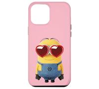 Custodia per iPhone 12 Pro Max Minions Cute Bob In Love Heart Shaped Glasses Portrait