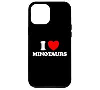 Custodia per iPhone 12 Pro Max Minotauro Cuore Divertente Carino Preferito Mito Greco Mostro Fan