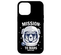 Custodia per iPhone 12 Pro Max Mission To Mars Cool Space Astronaut Bear Cartoon Graphic