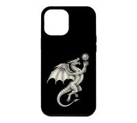 Custodia per iPhone 12 Pro Max Mitico Drago Holding Sun Orb Vintage Art