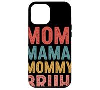Custodia per iPhone 12 Pro Max Mom Mama Mommy Bruh Retro Tipografia Umorismo Mamma