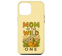 Custodia per iPhone 12 Pro Max Mom of the Wild One Cozy Zoo Compleanno Safari Animale della Giungla