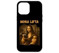 Custodia per iPhone 12 Pro Max Mona Lifta Muscle Mona Lisa Lifting Weights Bodybuilding Gym
