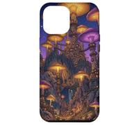 Custodia per iPhone 12 Pro Max Mondo delle fate di fantasia del villaggio dei funghi magici