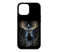 Custodia per iPhone 12 Pro Max Moonlit Mystic Deer Fantasy Foresta Grafica